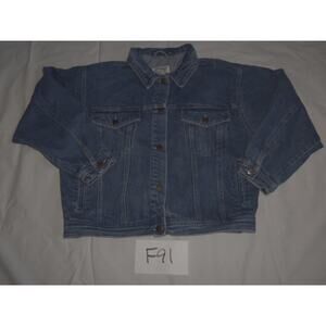 Stefano Jeans Jacket Size Medium Denim -0912F91